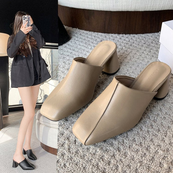 Damen Elegante Mules mit modernem Design und komfortabler Absatzhöhe W&W Mode