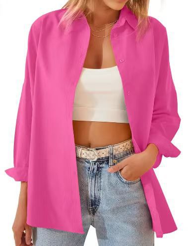 Damen Hemdbluse im lässigen Schnitt mit langen Ärmeln und modernen Details WW