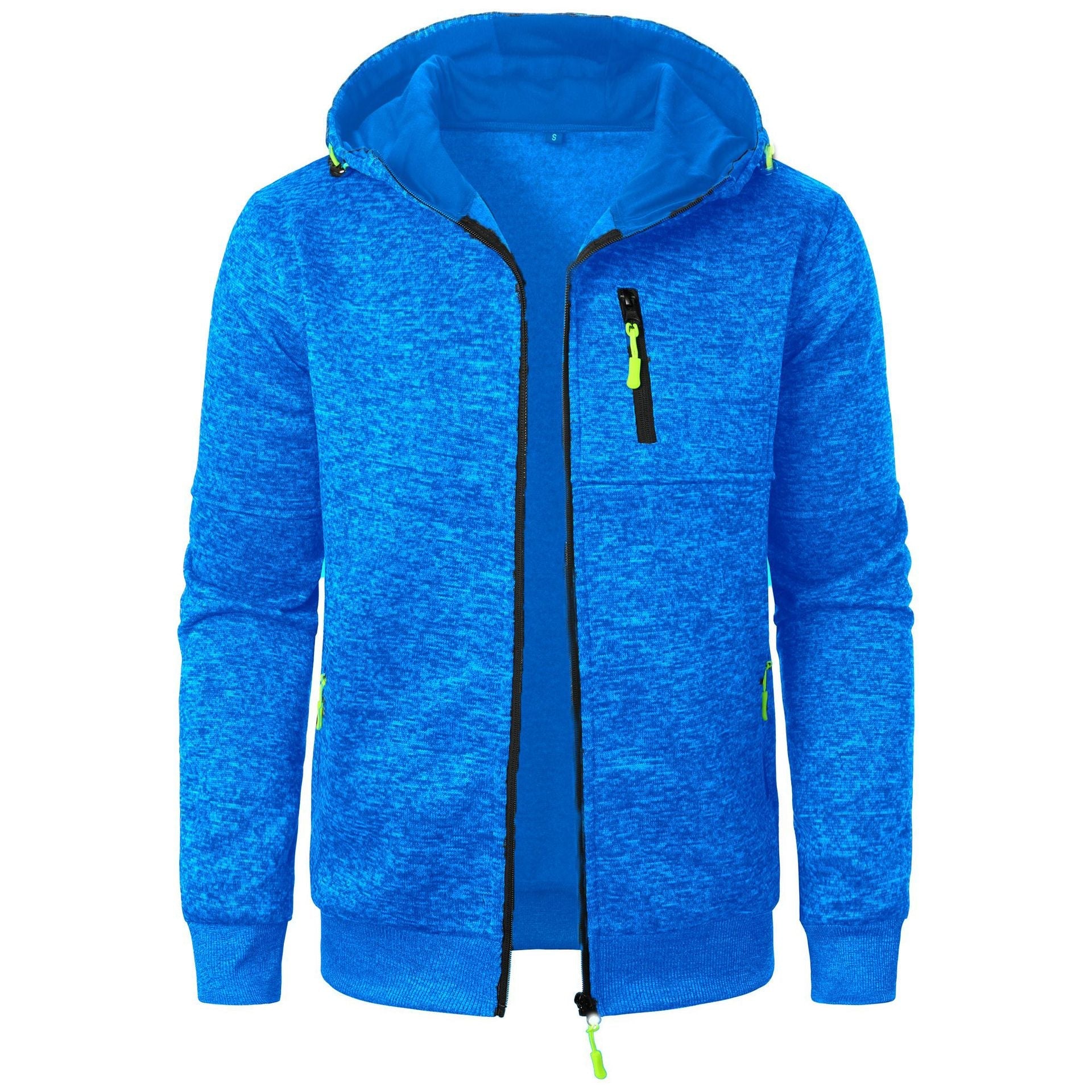 WW | Herren Gemusterte Zip Kapuzenpulli