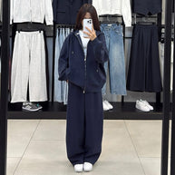 Damen bequemer und stylischer Kapuzenset WW