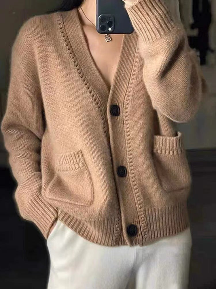 Damen Strickjacke im lässigen Oversized-Stil WW