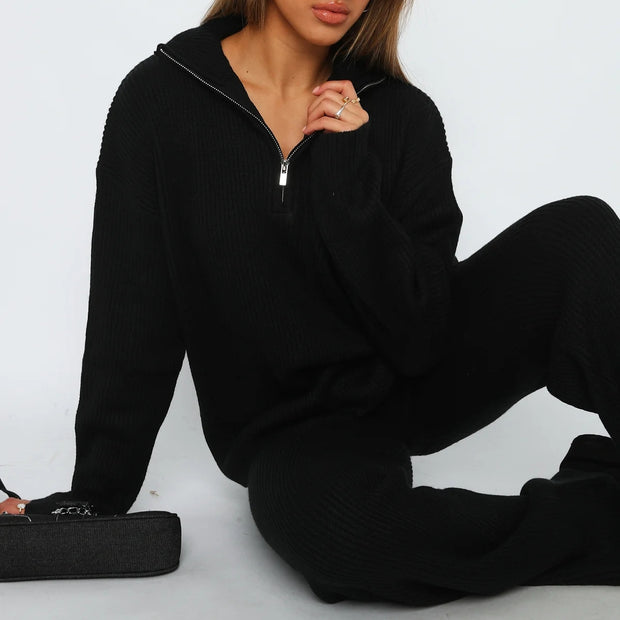 Damen bequeme und stylische Sweatshirt-Hose-Kombination WW