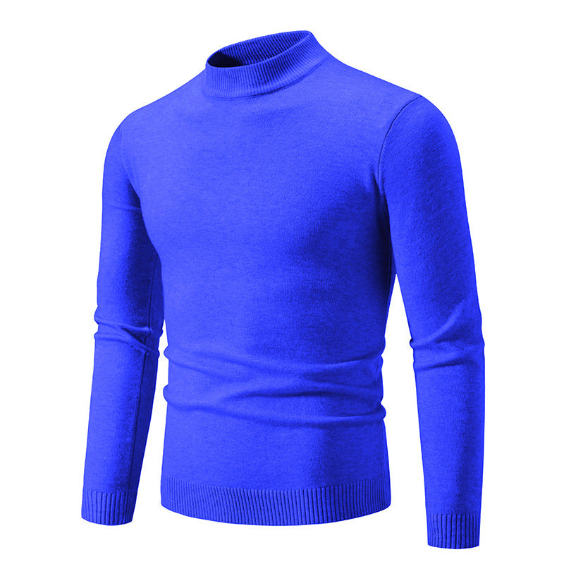 Herren Rollkragenpullover aus weichem Strickmaterial WW