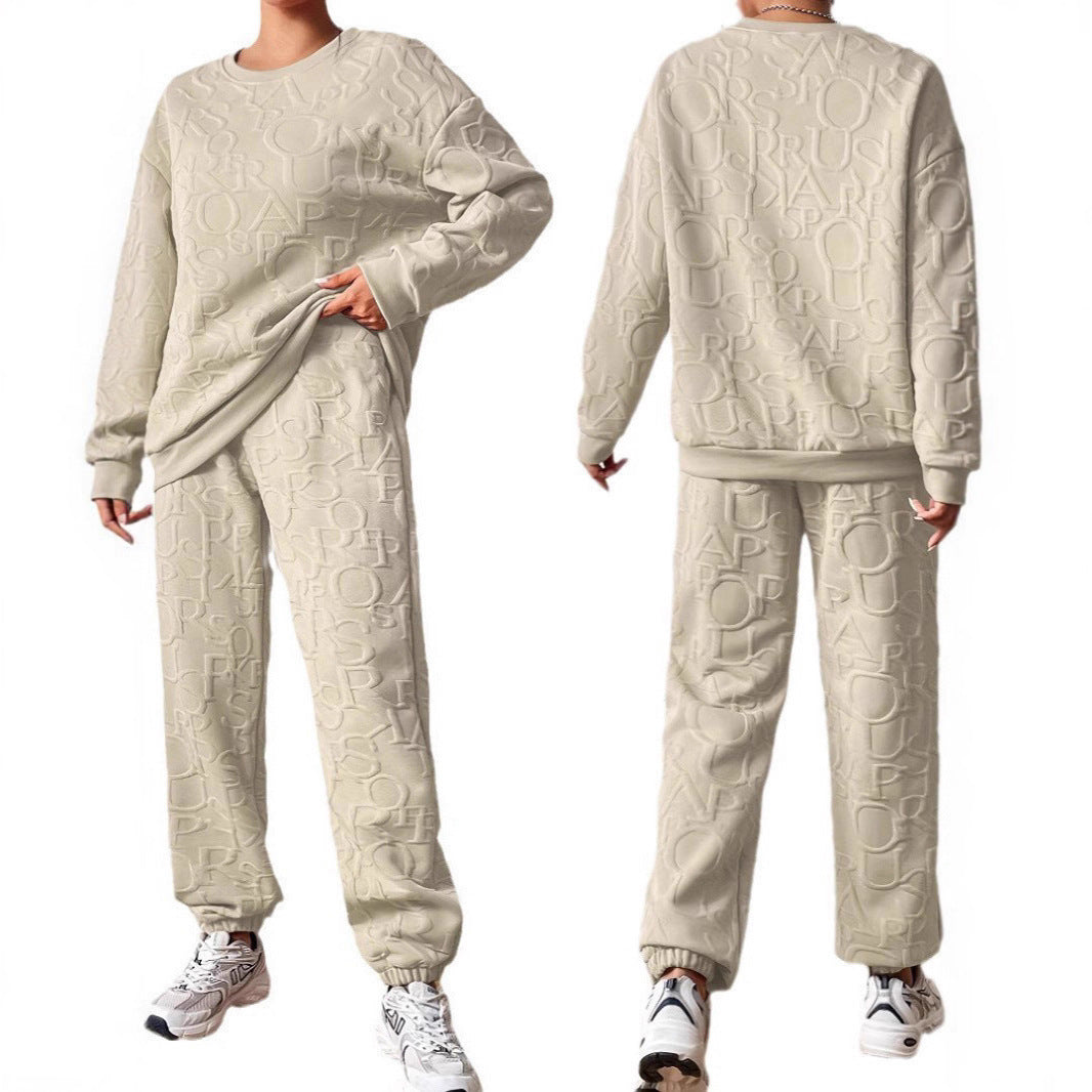 Damen Set aus hochwertigem Sweatshirt und Jogginghose WW