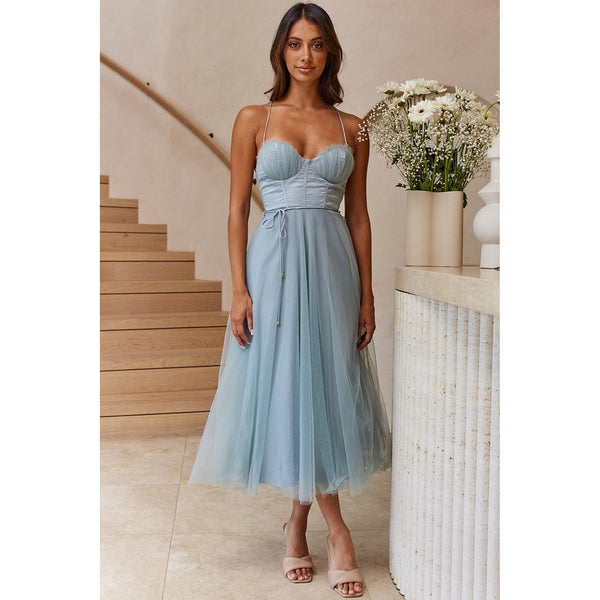 WW | Frühling Sommer Sexy Sling Lässiges Kleid Urlaub Multi Farbe Frauen Kleidung Kleid