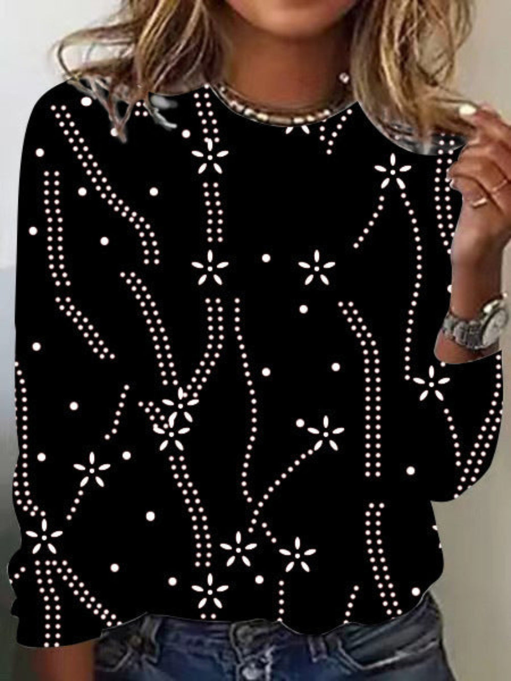 W&W Mode | Elegantes Top Mit Print