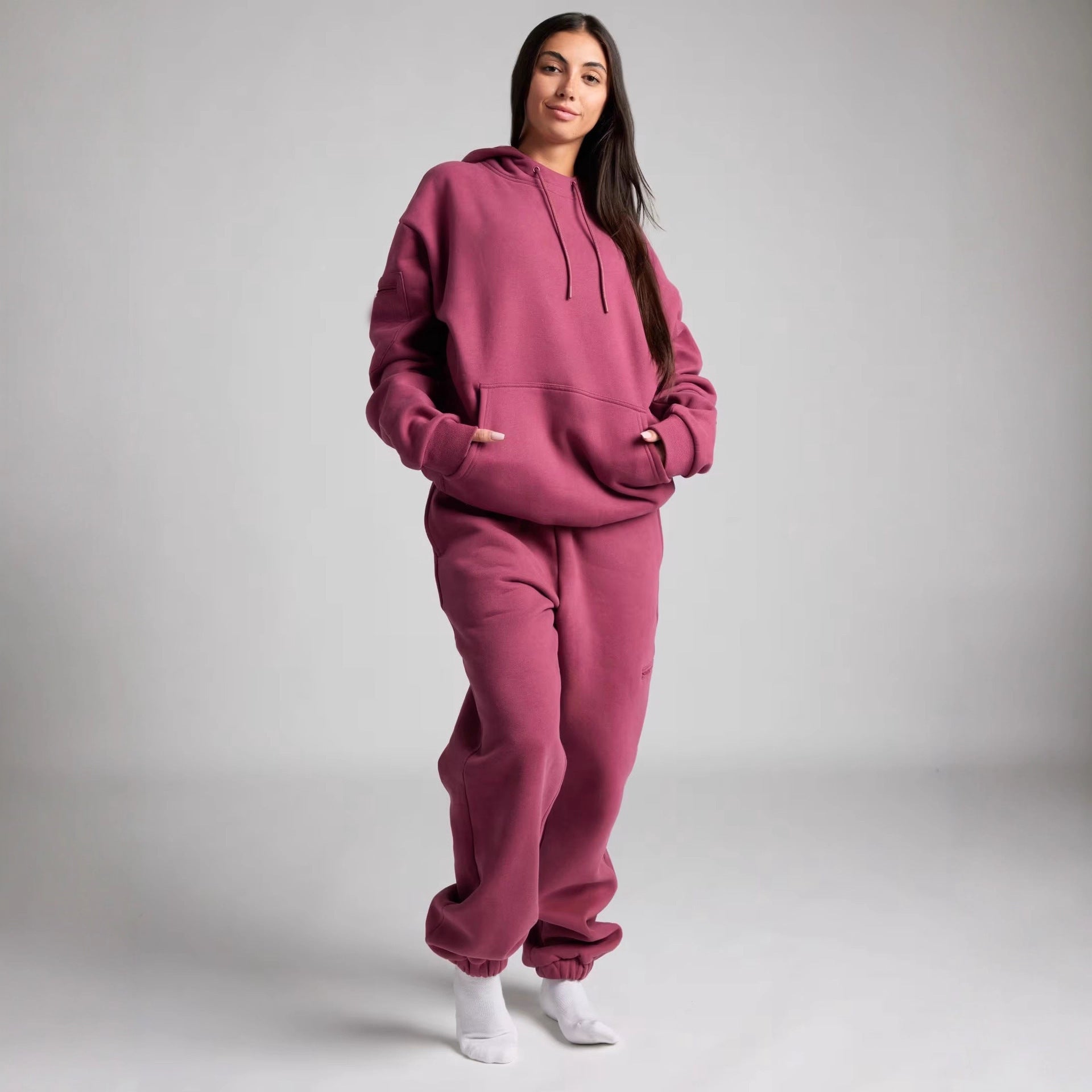 Damen Bequemer und stilvoller Hoodie mit integriertem Schlafmasken-Design WW