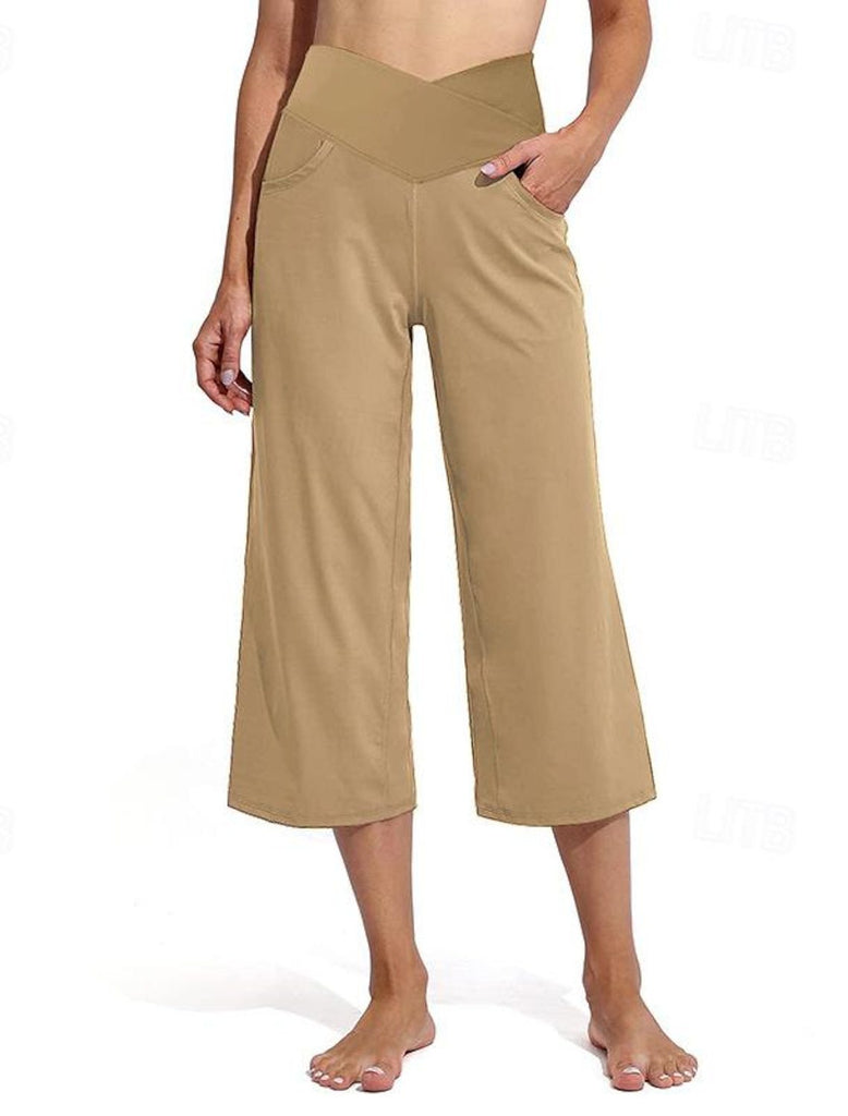 Damen Weite Culotte mit hohem Bund und praktischen Taschen WW