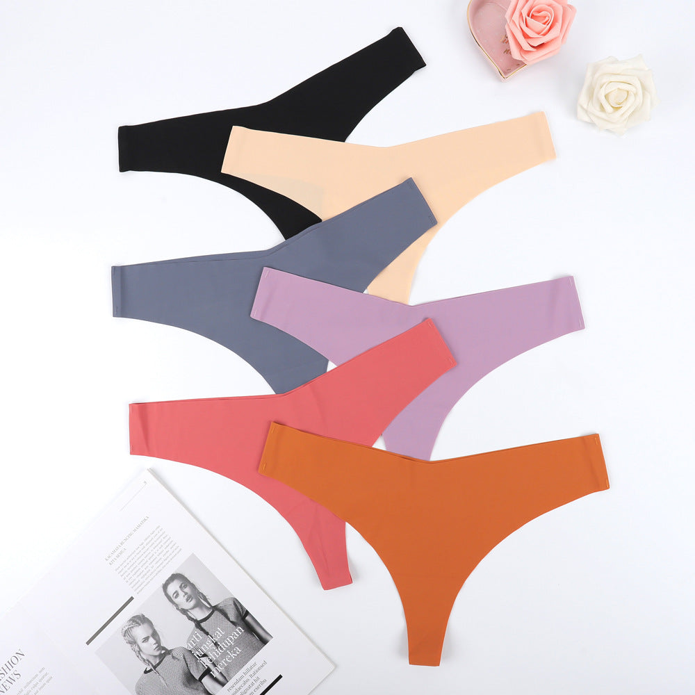 Damen Hochgeschnittener Tanga aus elastischer Mikrofaser mit nahtloser Verarbeitung WW