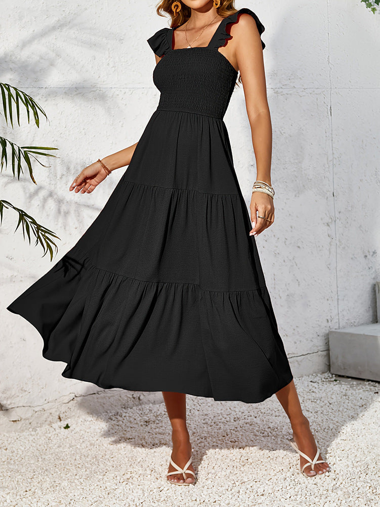 Damen Sommerliches Maxikleid mit zauberhaften Rüschendetails W&W