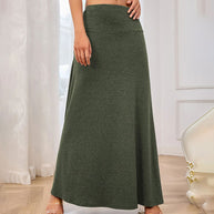 Damen nahtloser Maxirock W&W