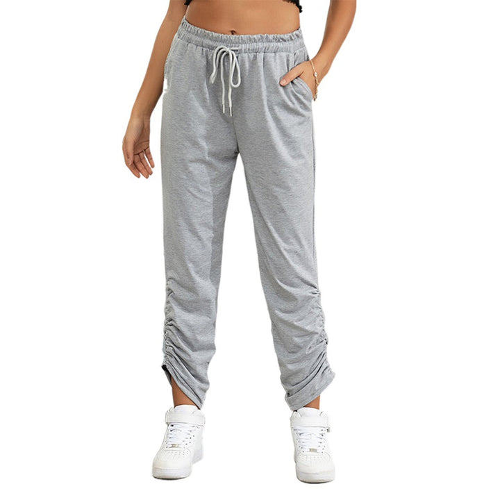 Damen Jogginghose mit stylischem Rüschendetail W&W Mode