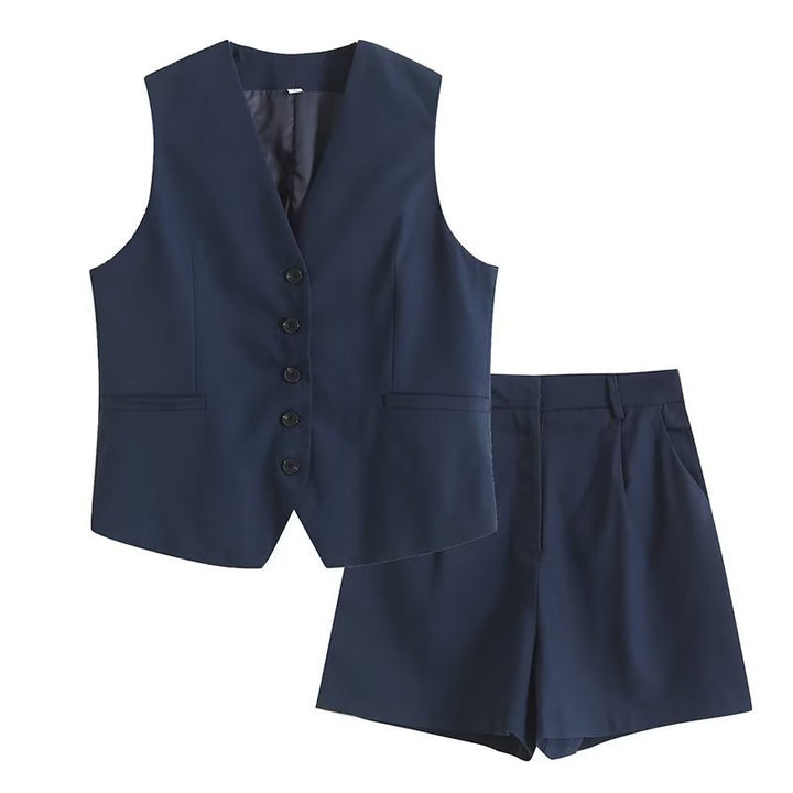 W&W Mode | Lockere Weste Shorts Set