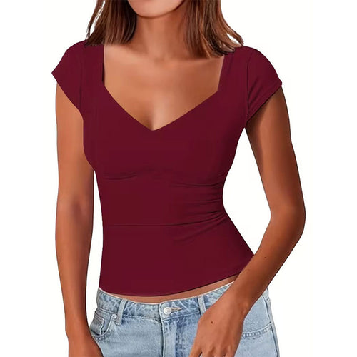 Damen Oberteil mit modernem Herz-Ausschnitt und schickem Schnitt W&W