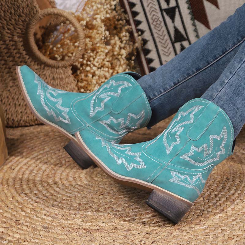 W&W Mode | Vintage Bestickte Stiefel