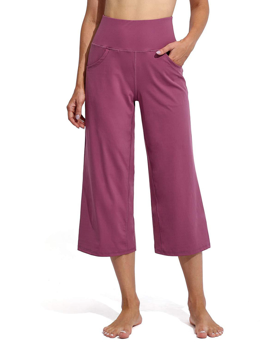 Damen Bequeme Sportliche Culotte mit hohem Bund und praktischen Taschen WW