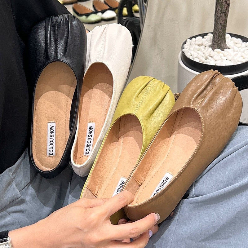 Damen bequeme Ballerinas mit flexibler Sohle und atmungsaktivem Obermaterial WW