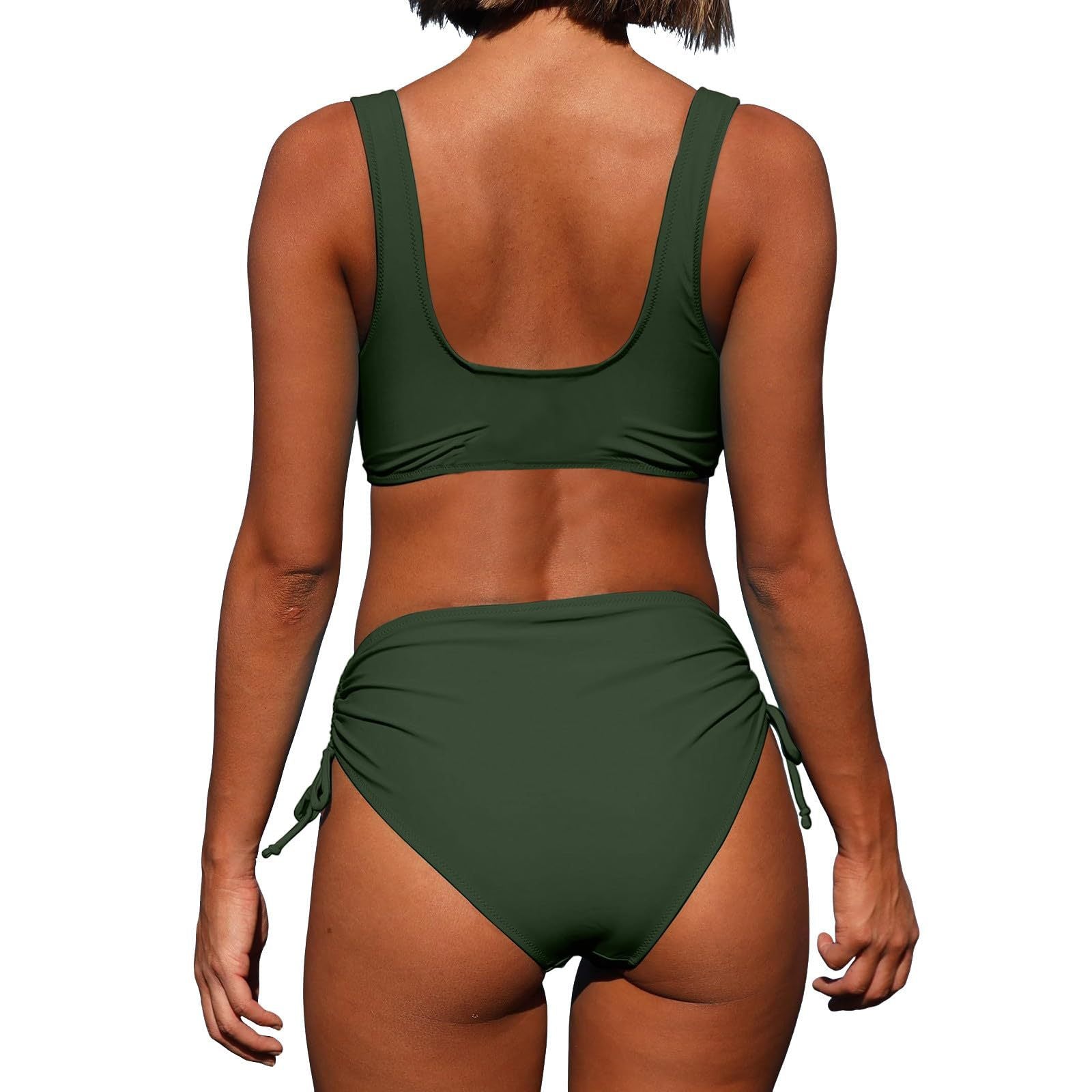 Damen Bikini-Set mit elegantem Wickeldesign und figurformendem Höschen WW