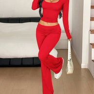 Damen Sportliches Zweiteiliges Set WW
