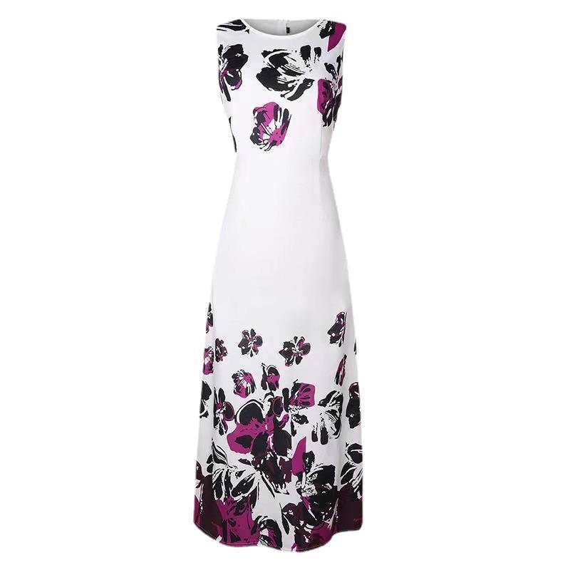 Damen Maxikleid mit floralem Print und praktischen Taschen WW
