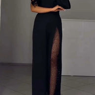 WW | Sexy einseitiger High-Slit-Jumpsuit