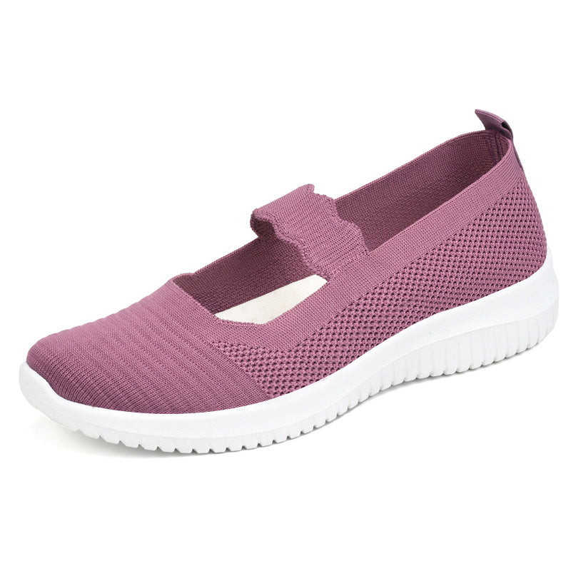 Femme atmungsaktive Mary Jane Sneakers mit flexibler Dämpfung WW