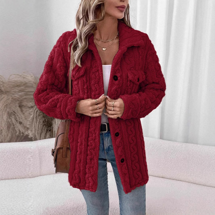 Damen Strickjacke mit strukturierter Oberfläche WW