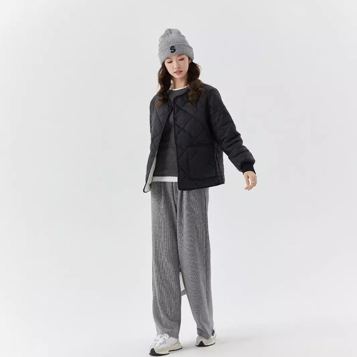 W&W Mode | Must-Have Graue Jacke mit Großen Taschen