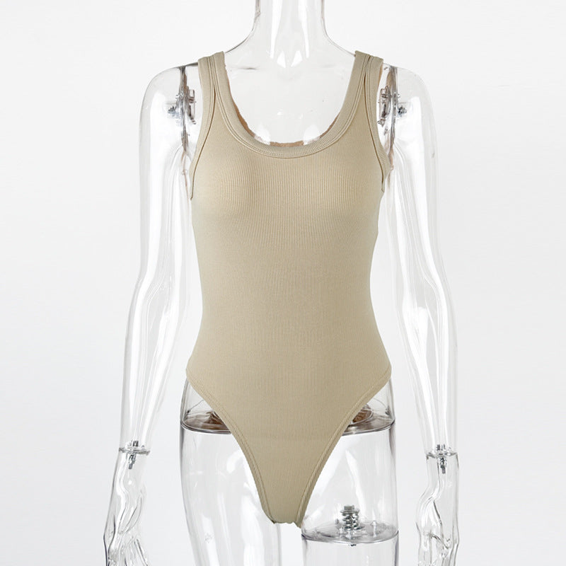 Damen Sportlicher Body mit hochgeschlossenem Design und feinripp Struktur WW