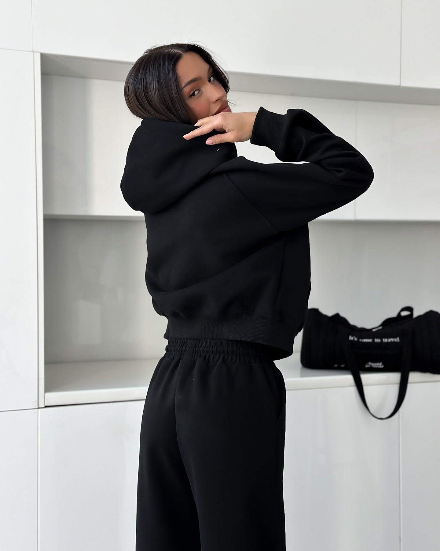 Damen sportliches Jogginganzug-Set mit modernem Schnitt und trendigen Akzenten WW