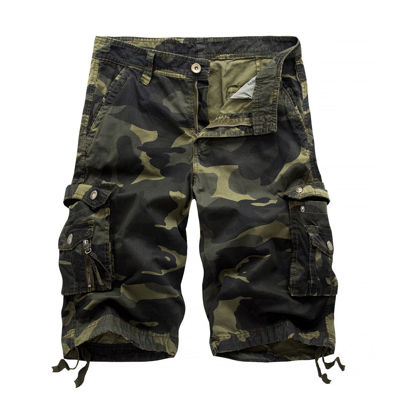 Herren Cargo-Shorts mit Utility-Taschen und verstellbarem Bund WW