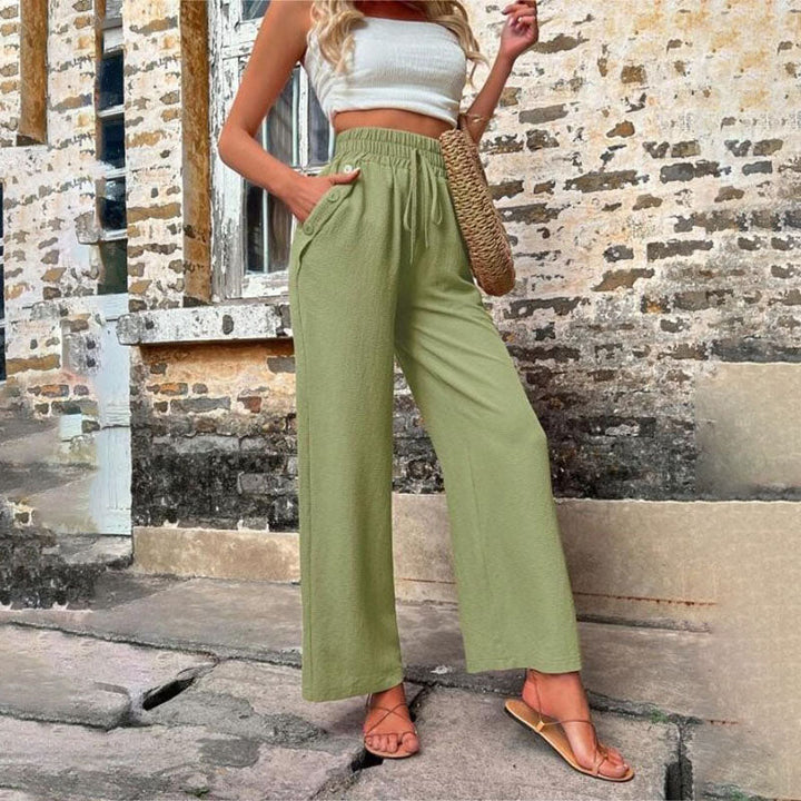 W&W Mode | Farbige Luftige Sommerhosen Damen Mit Weitem Bein Für Frauen