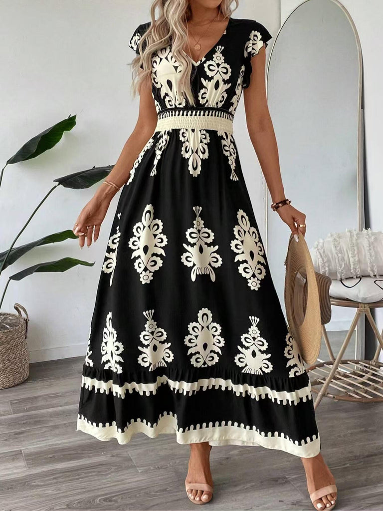 Damen Elegantes Maxikleid mit detailverliebtem Floral Design WW