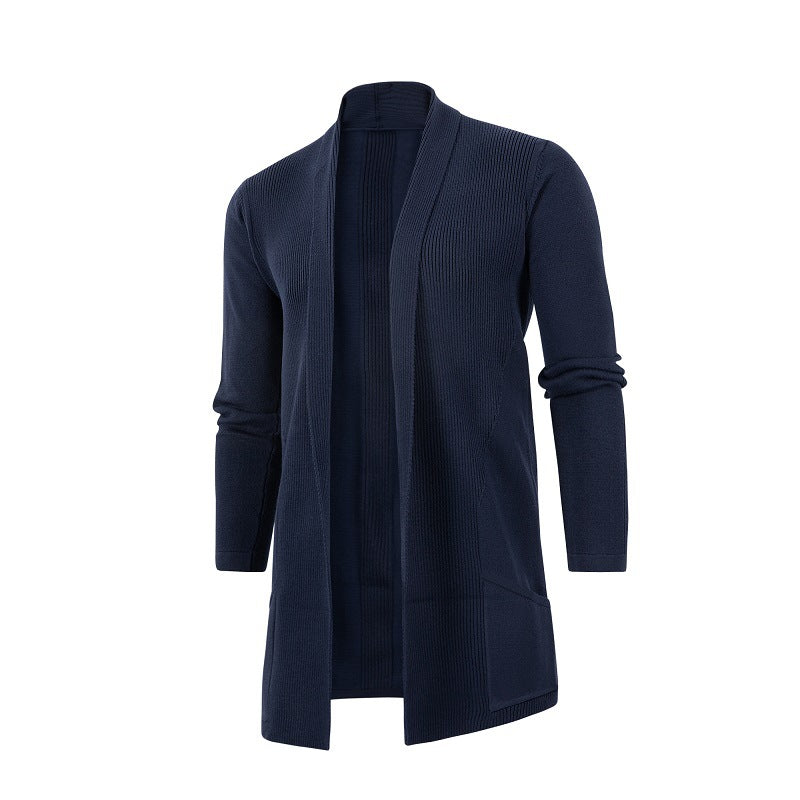 Damen Strickjacke mit offener Front und tiefem Kragen WW