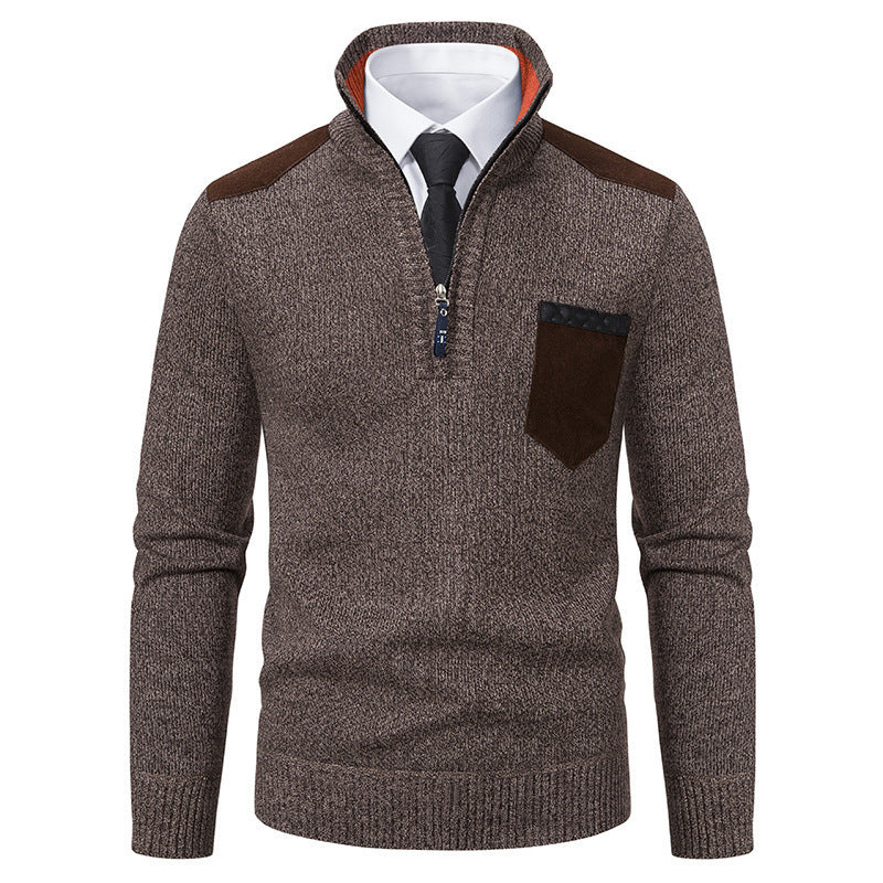 Herren modischer Pullover mit Stehkragen WW