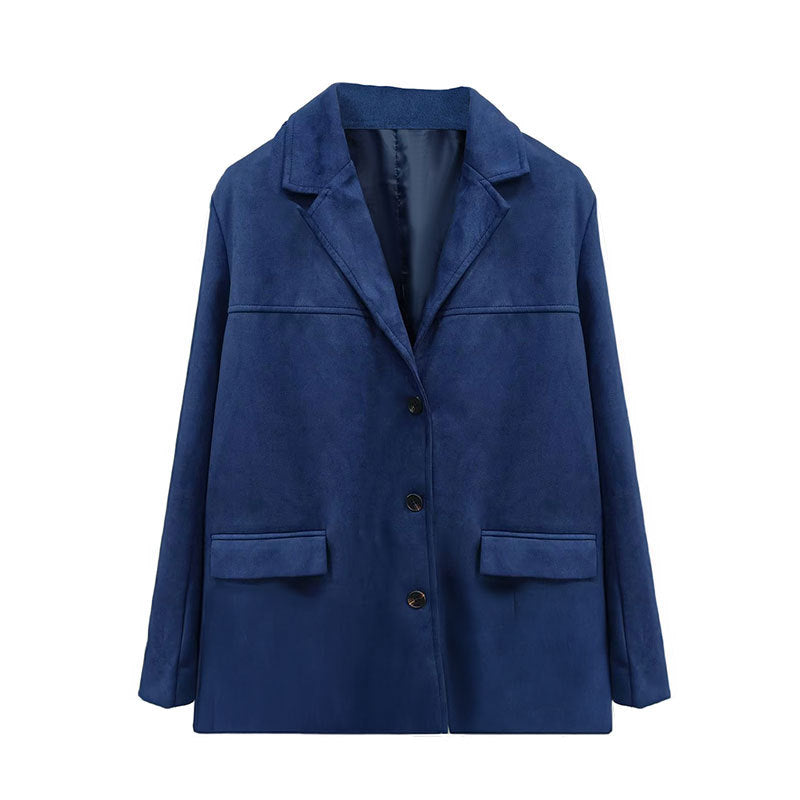 Damen Blazerjacke aus weich strukturierter Mikrofaser W&W Mode