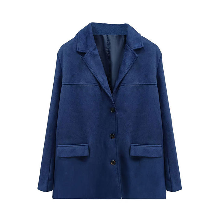 Damen Blazerjacke aus weich strukturierter Mikrofaser W&W Mode