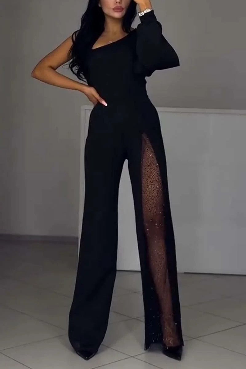 WW | Sexy einseitiger High-Slit-Jumpsuit