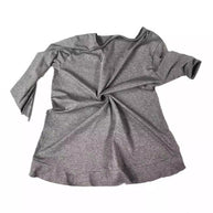 Damen Raffiniertes V-Ausschnitt Oberteil mit asymmetrischem Saum WW