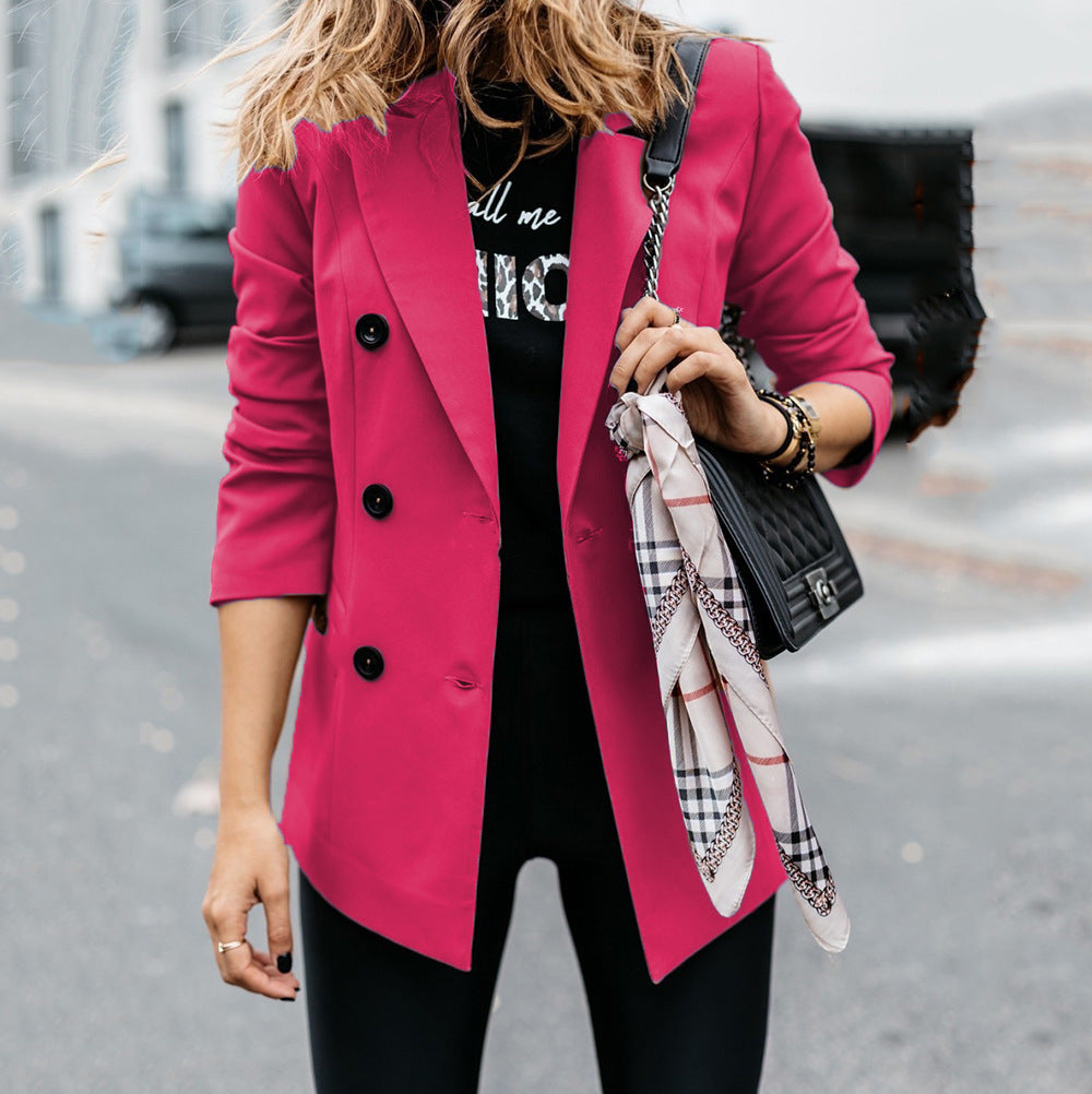 Damen Klassischer Double-Breasted Blazer im Tailored Fit WW