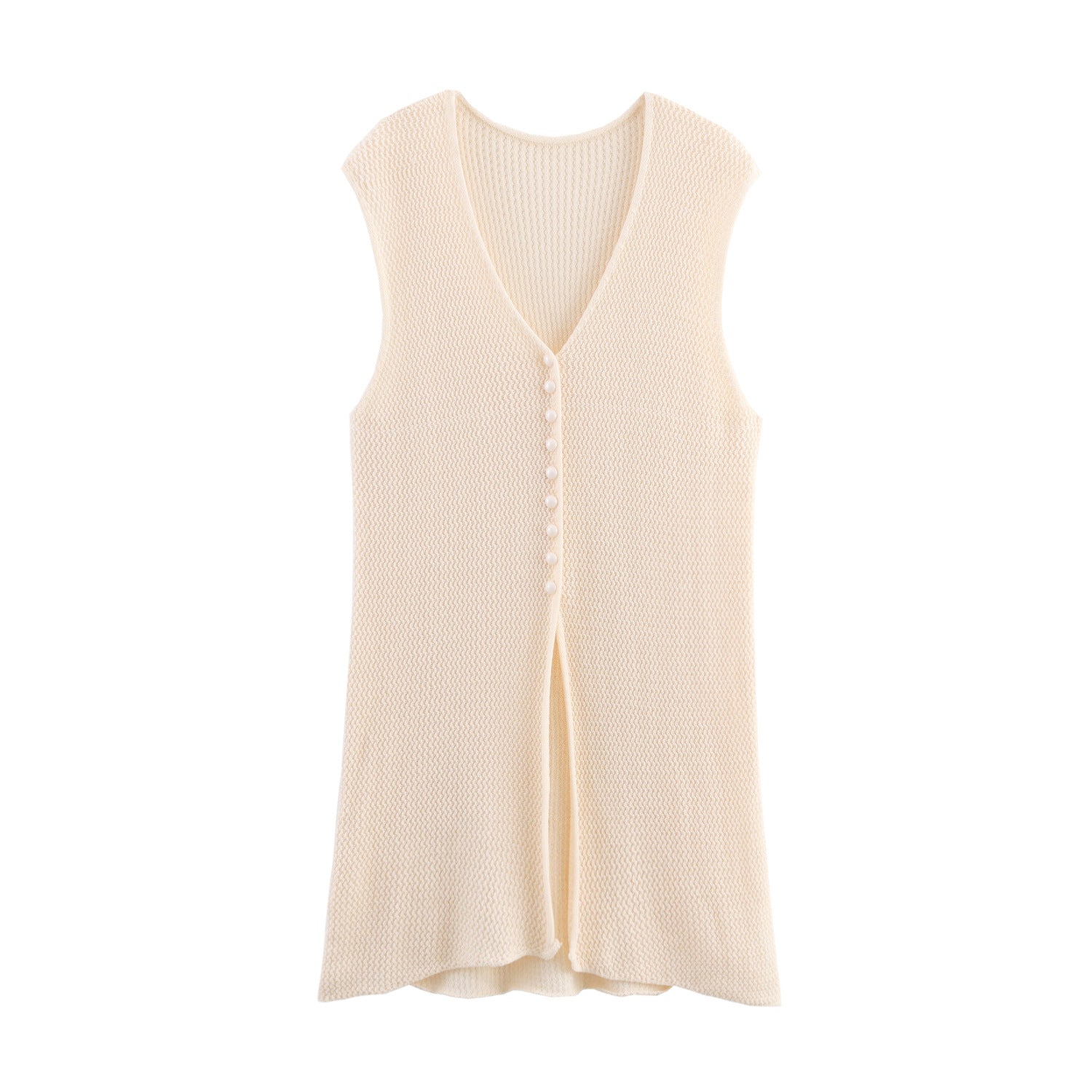 Damen Strickcardigan mit asymmetrischem Design und elegantem Taillengürtel WW