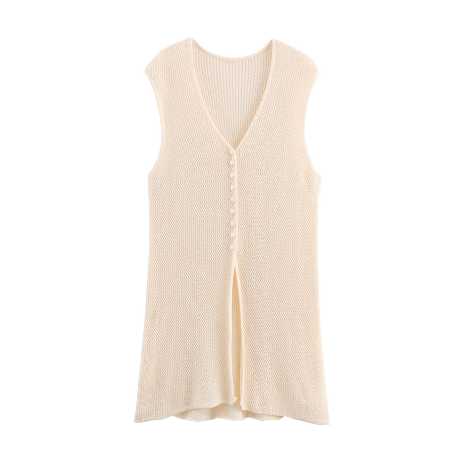 Damen Strickcardigan mit asymmetrischem Design und elegantem Taillengürtel WW