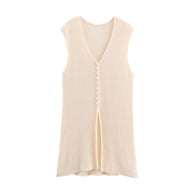 Damen Strickcardigan mit asymmetrischem Design und elegantem Taillengürtel WW