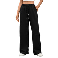 Damen Weite Freizeithose mit elastischem Bund und seitlichen Taschen WW
