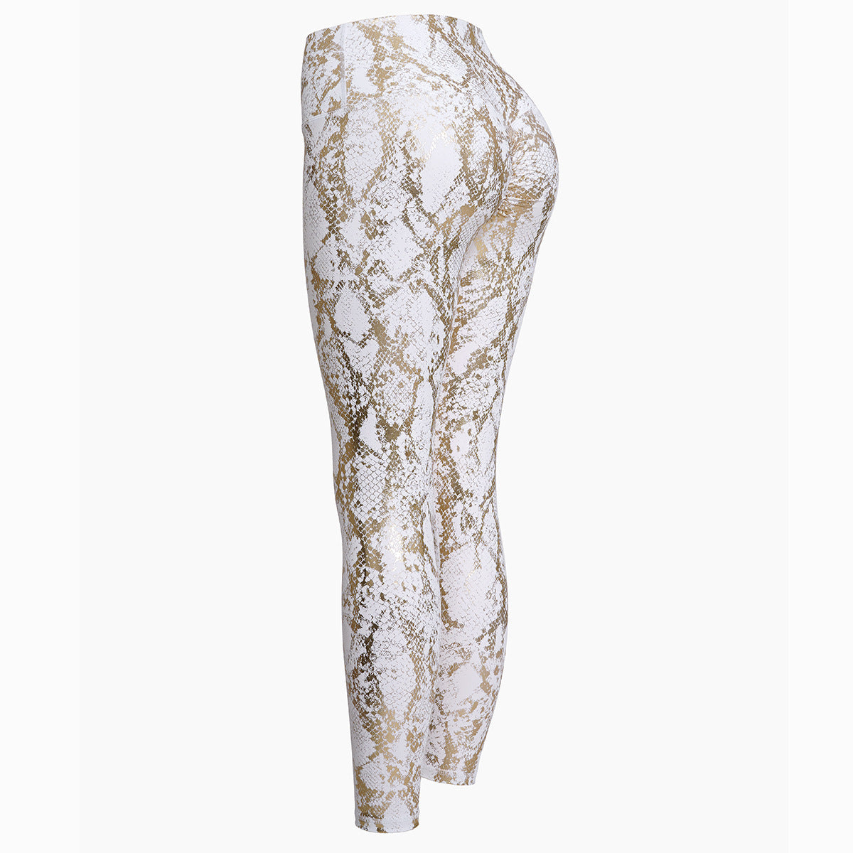 Damen Sportleggings im Schlangenprint mit hohem Bund WW