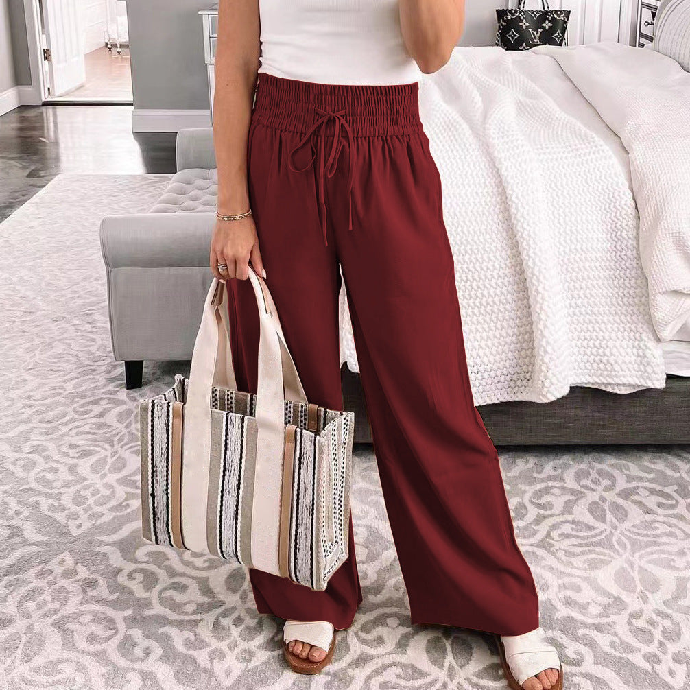 WW | Hoch Geschnittene Elastische Lockere Hose
