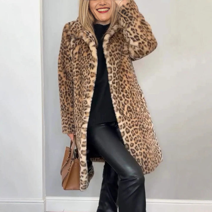 W&W Mode | Leopardenmuster Plüschmantel