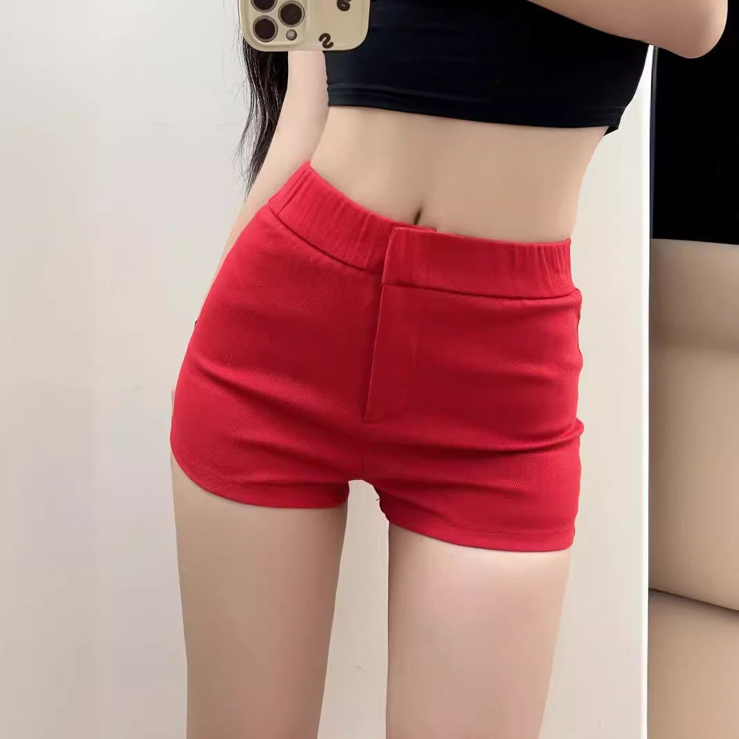 Damen bequeme Hochbund-Shorts WW