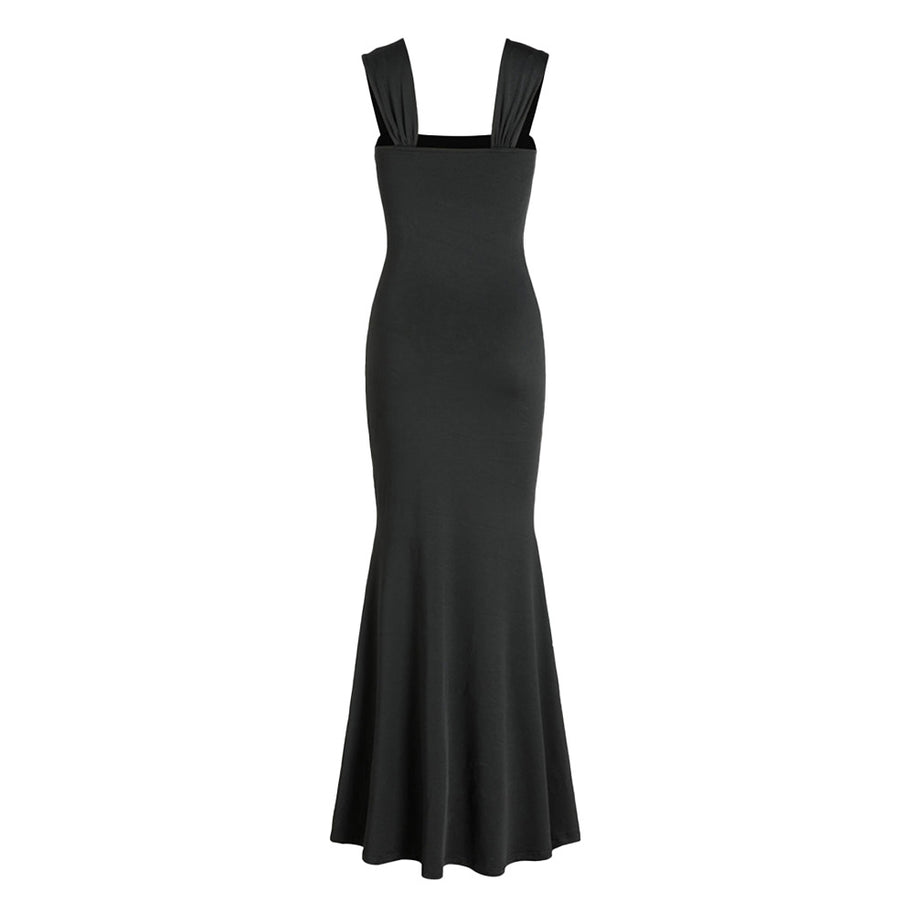 Damen elegantes Maxikleid mit raffiniertem Wickeloberteil und schmeichelndem Schnitt W&W