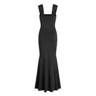 Damen elegantes Maxikleid mit raffiniertem Wickeloberteil und schmeichelndem Schnitt W&W